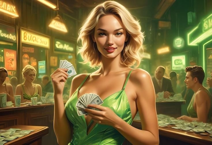 Layout meja dengan semua jenis taruhan tersedia Meja taruhan American Roulette dengan berbagai pilihan taruhan